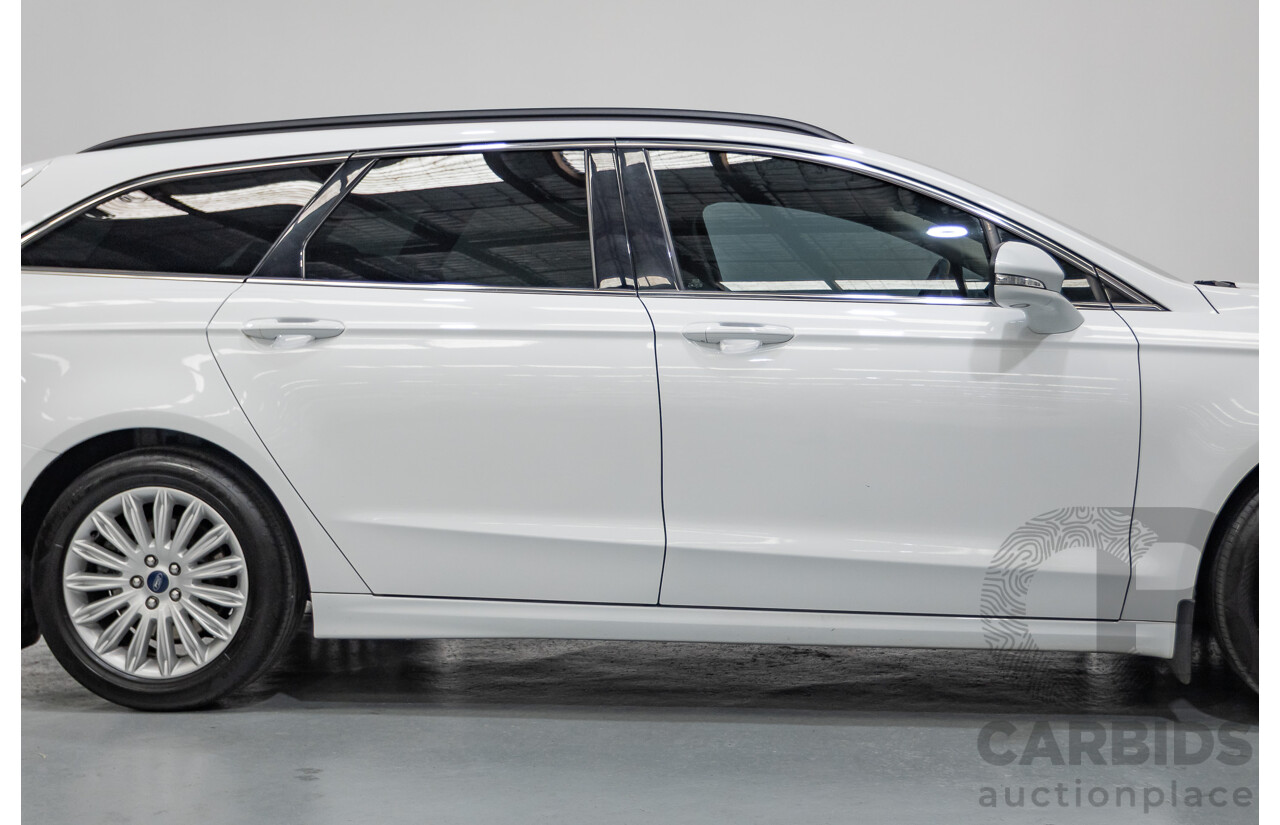 03/2017 Ford Mondeo Trend TDCi MD 4D Wagon White Turbo Diesel 2.0L