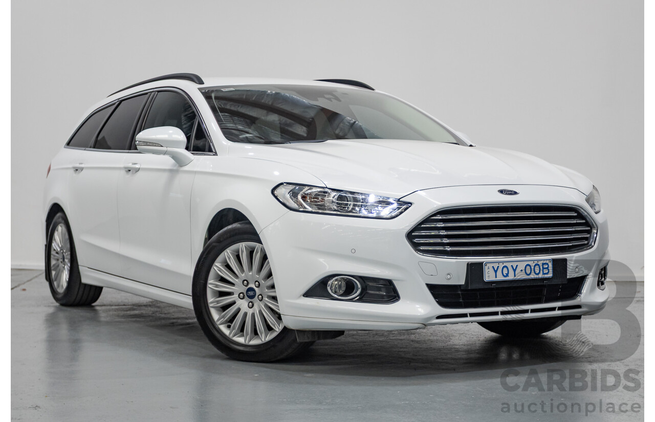 03/2017 Ford Mondeo Trend TDCi MD 4D Wagon White Turbo Diesel 2.0L