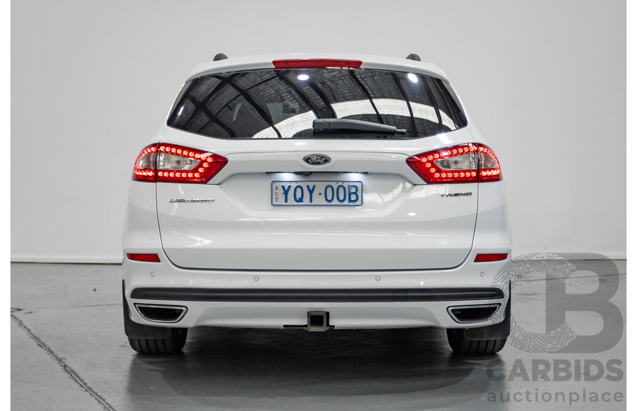 03/2017 Ford Mondeo Trend TDCi MD 4D Wagon White Turbo Diesel 2.0L