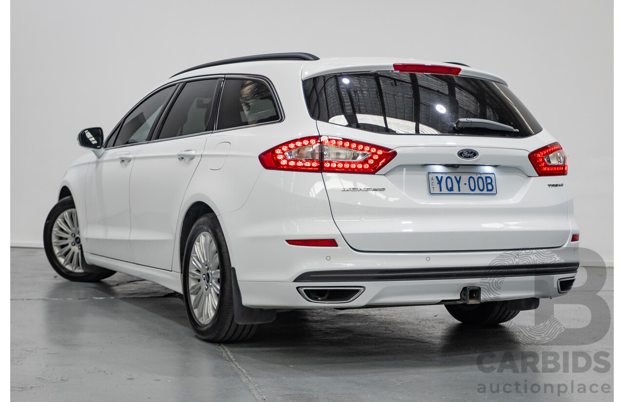 03/2017 Ford Mondeo Trend TDCi MD 4D Wagon White Turbo Diesel 2.0L