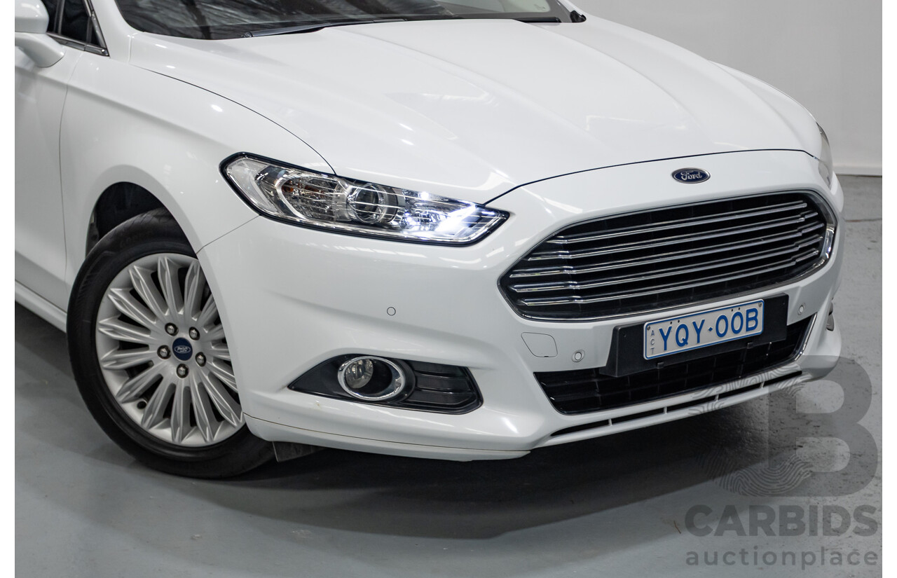 03/2017 Ford Mondeo Trend TDCi MD 4D Wagon White Turbo Diesel 2.0L