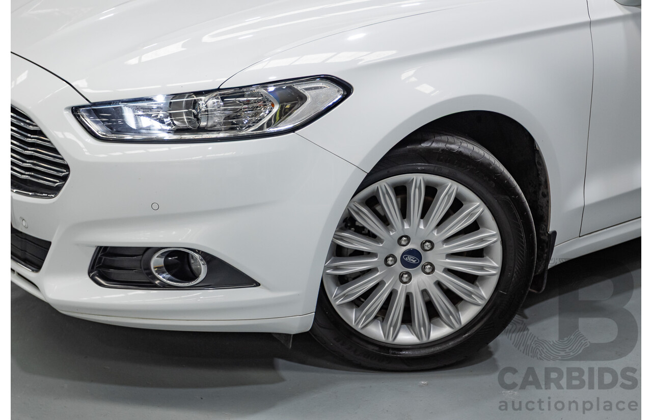 03/2017 Ford Mondeo Trend TDCi MD 4D Wagon White Turbo Diesel 2.0L