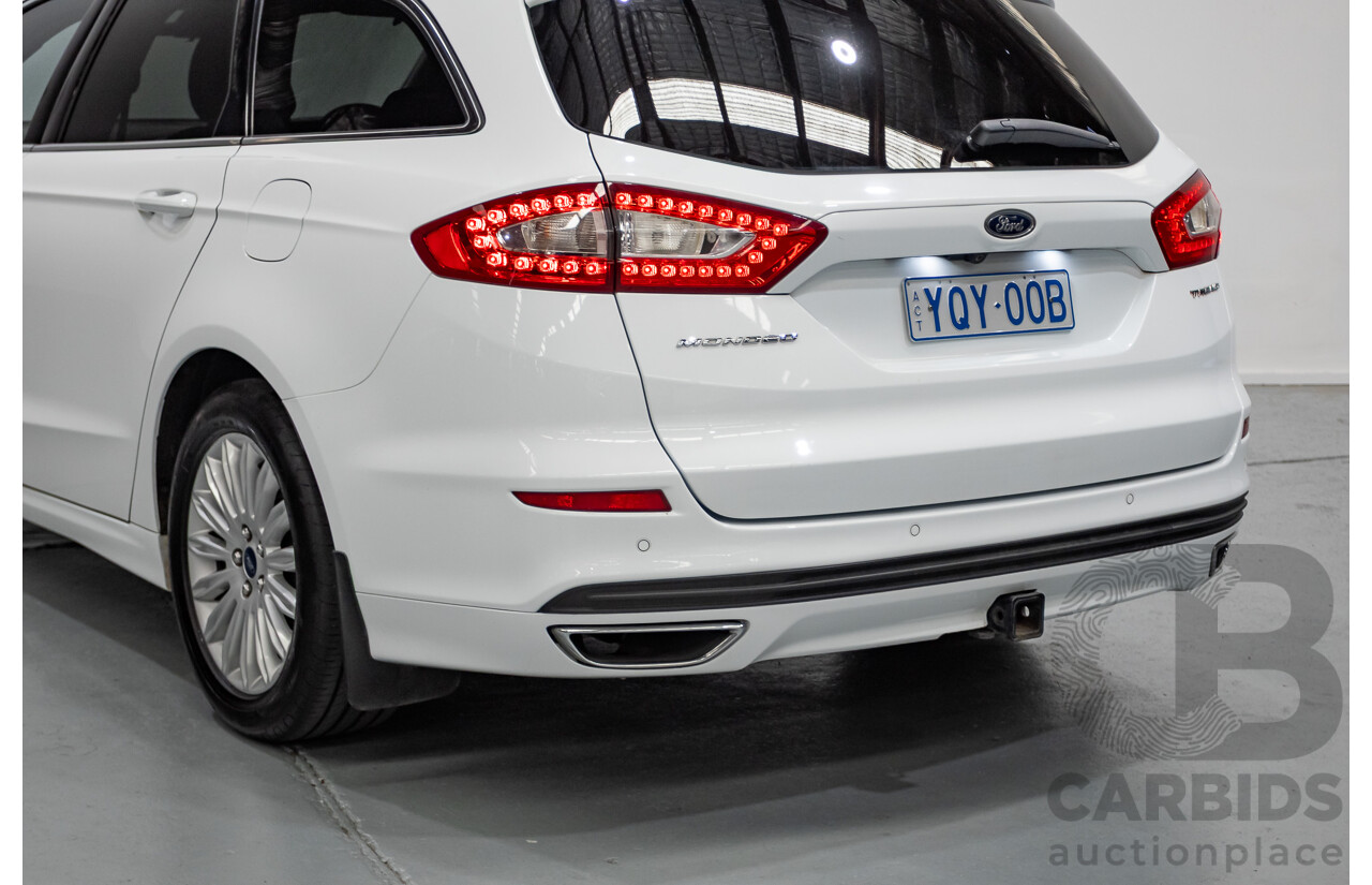 03/2017 Ford Mondeo Trend TDCi MD 4D Wagon White Turbo Diesel 2.0L
