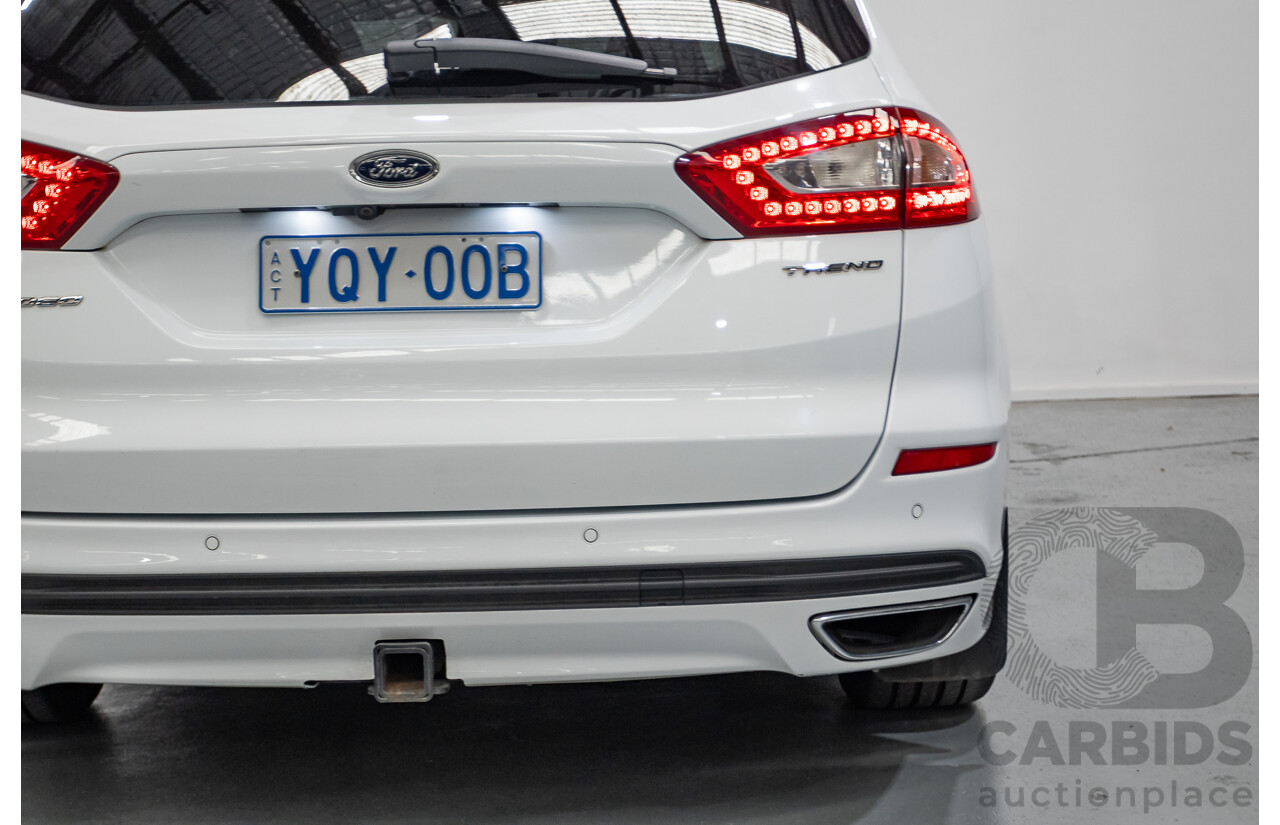 03/2017 Ford Mondeo Trend TDCi MD 4D Wagon White Turbo Diesel 2.0L