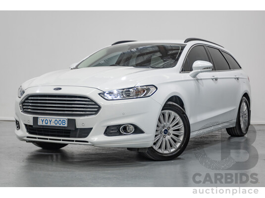 03/2017 Ford Mondeo Trend TDCi MD 4D Wagon White Turbo Diesel 2.0L