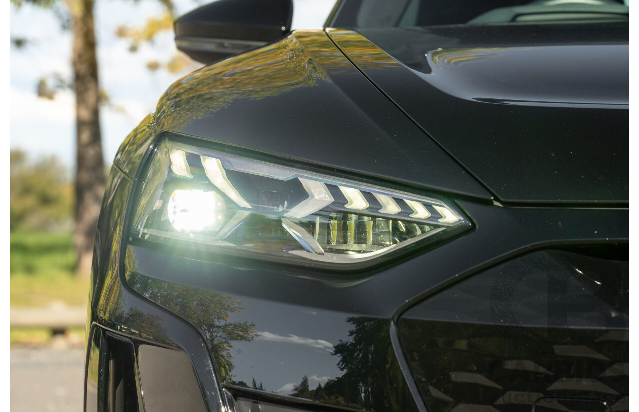 3/2023 Audi E-Tron GT Quattro (AWD) MY23 4d Coupe Mythos Black Metallic - Dedicated Electric EV 350kW
