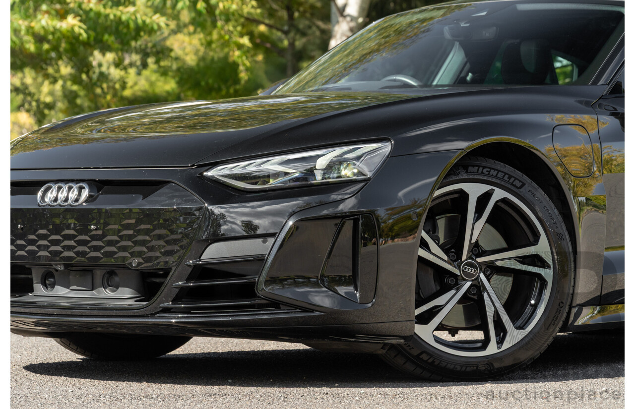 3/2023 Audi E-Tron GT Quattro (AWD) MY23 4d Coupe Mythos Black Metallic - Dedicated Electric EV 350kW