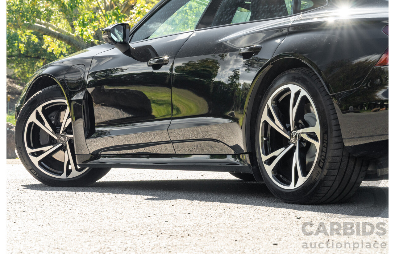 3/2023 Audi E-Tron GT Quattro (AWD) MY23 4d Coupe Mythos Black Metallic - Dedicated Electric EV 350kW