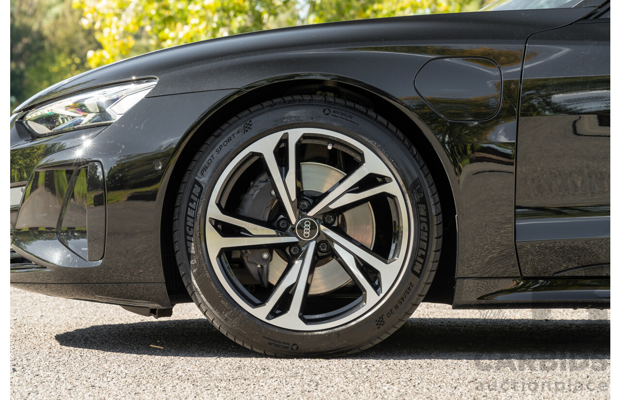 3/2023 Audi E-Tron GT Quattro (AWD) MY23 4d Coupe Mythos Black Metallic - Dedicated Electric EV 350kW