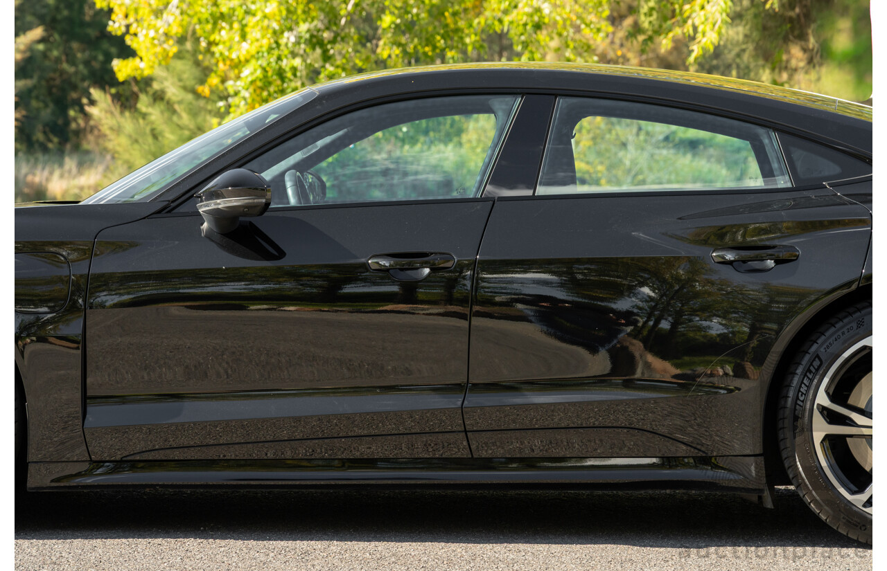 3/2023 Audi E-Tron GT Quattro (AWD) MY23 4d Coupe Mythos Black Metallic - Dedicated Electric EV 350kW