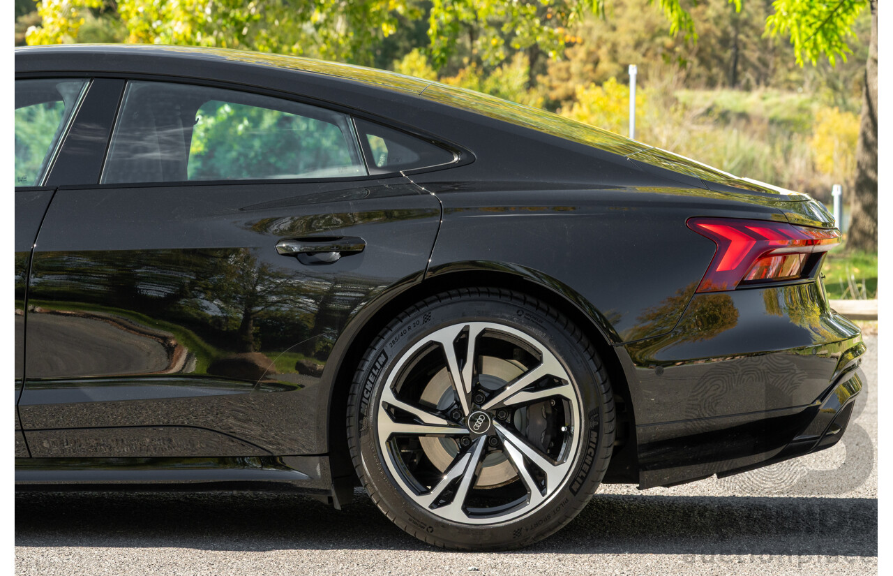 3/2023 Audi E-Tron GT Quattro (AWD) MY23 4d Coupe Mythos Black Metallic - Dedicated Electric EV 350kW