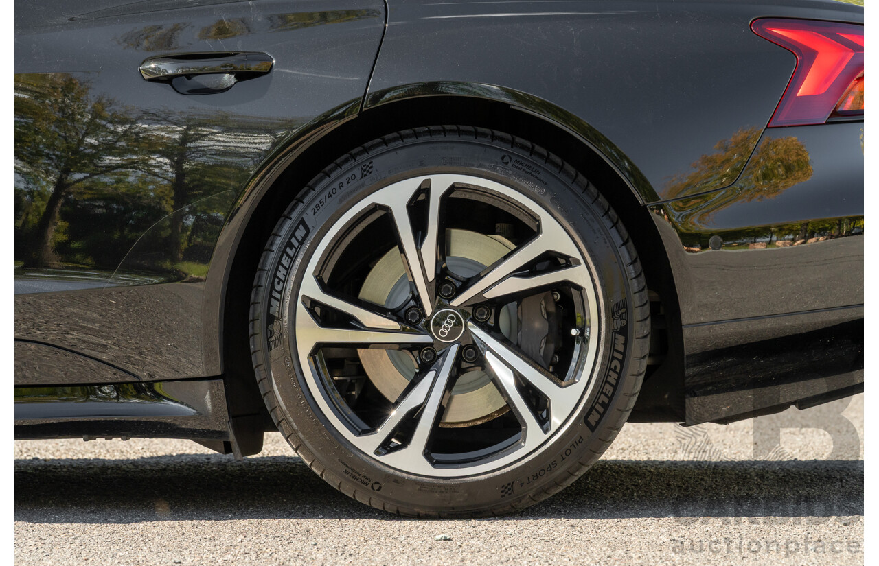 3/2023 Audi E-Tron GT Quattro (AWD) MY23 4d Coupe Mythos Black Metallic - Dedicated Electric EV 350kW