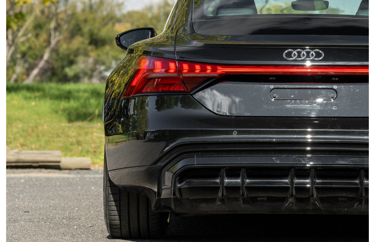 3/2023 Audi E-Tron GT Quattro (AWD) MY23 4d Coupe Mythos Black Metallic - Dedicated Electric EV 350kW