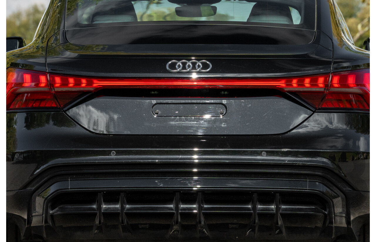 3/2023 Audi E-Tron GT Quattro (AWD) MY23 4d Coupe Mythos Black Metallic - Dedicated Electric EV 350kW