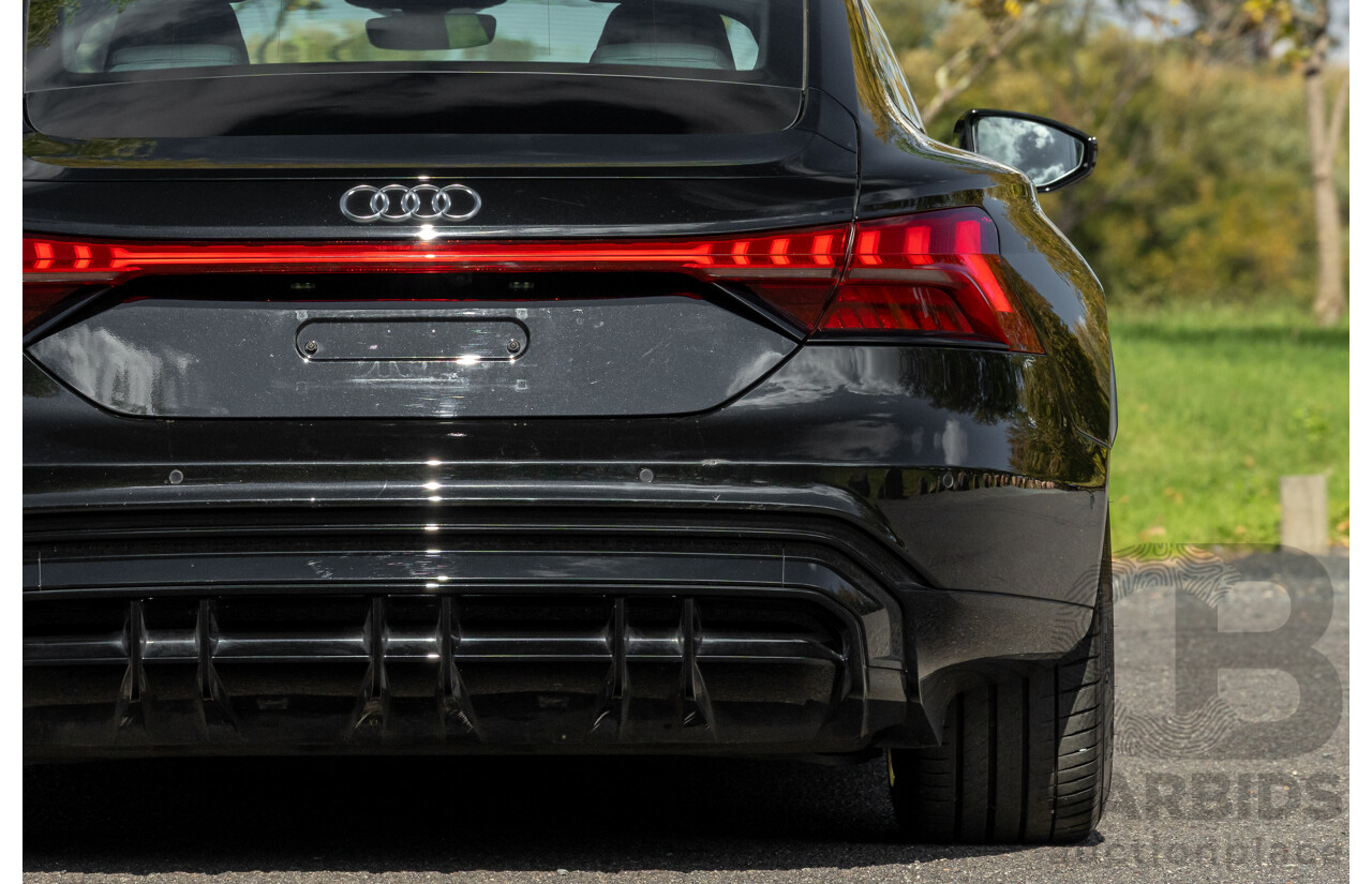 3/2023 Audi E-Tron GT Quattro (AWD) MY23 4d Coupe Mythos Black Metallic - Dedicated Electric EV 350kW