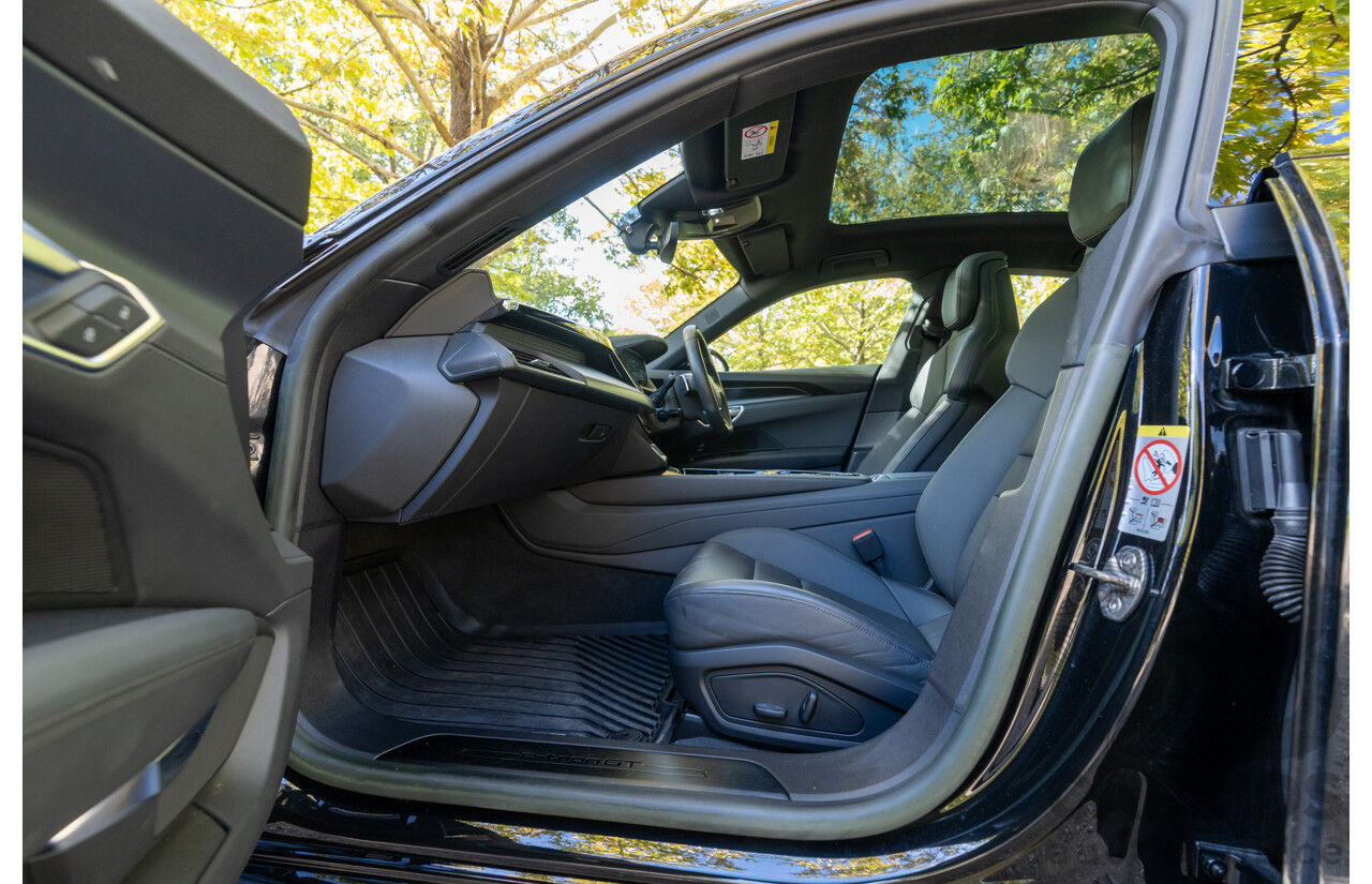 3/2023 Audi E-Tron GT Quattro (AWD) MY23 4d Coupe Mythos Black Metallic - Dedicated Electric EV 350kW