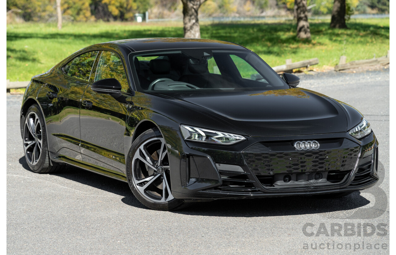 3/2023 Audi E-Tron GT Quattro (AWD) MY23 4d Coupe Mythos Black Metallic - Dedicated Electric EV 350kW