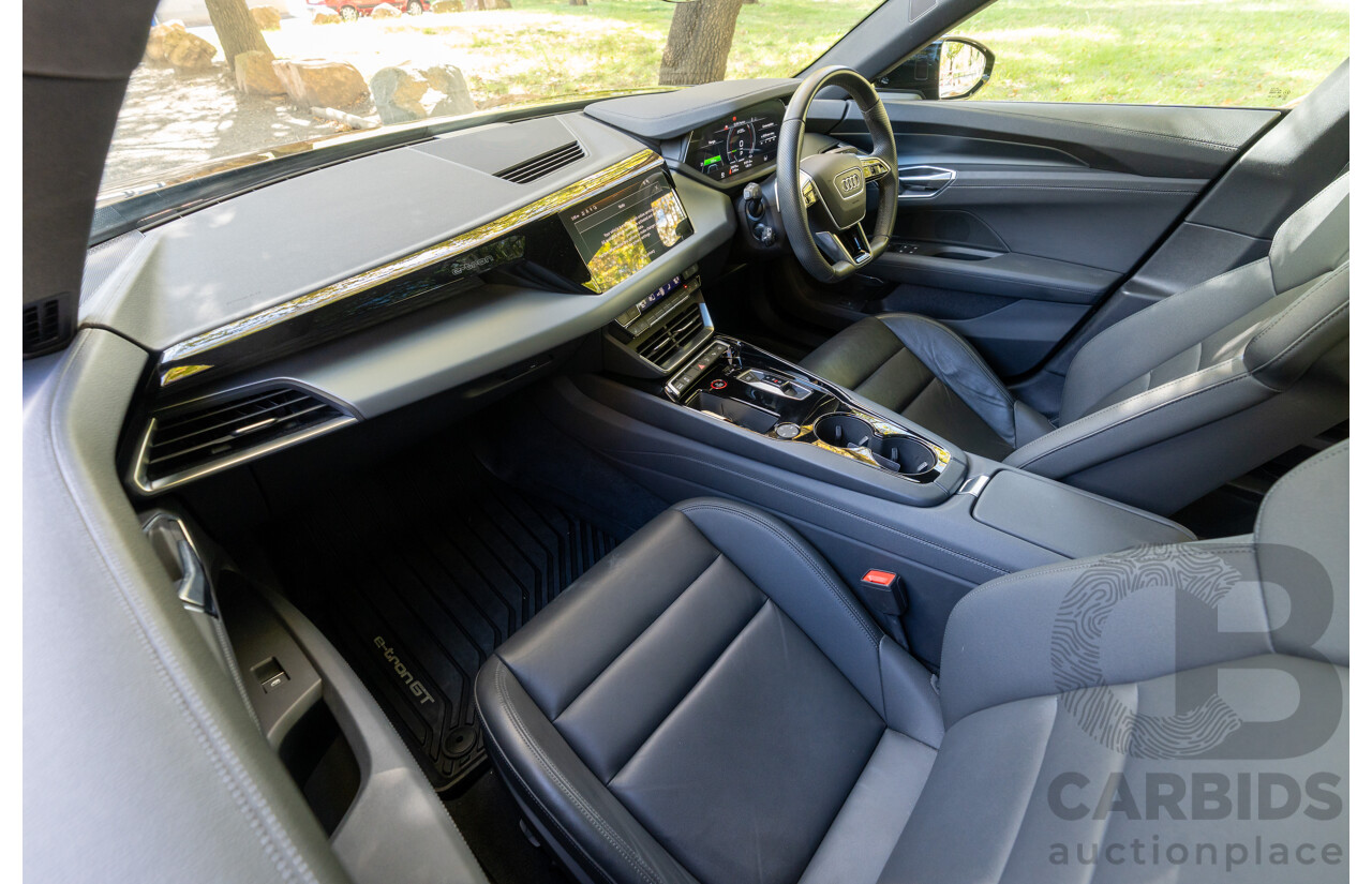 3/2023 Audi E-Tron GT Quattro (AWD) MY23 4d Coupe Mythos Black Metallic - Dedicated Electric EV 350kW