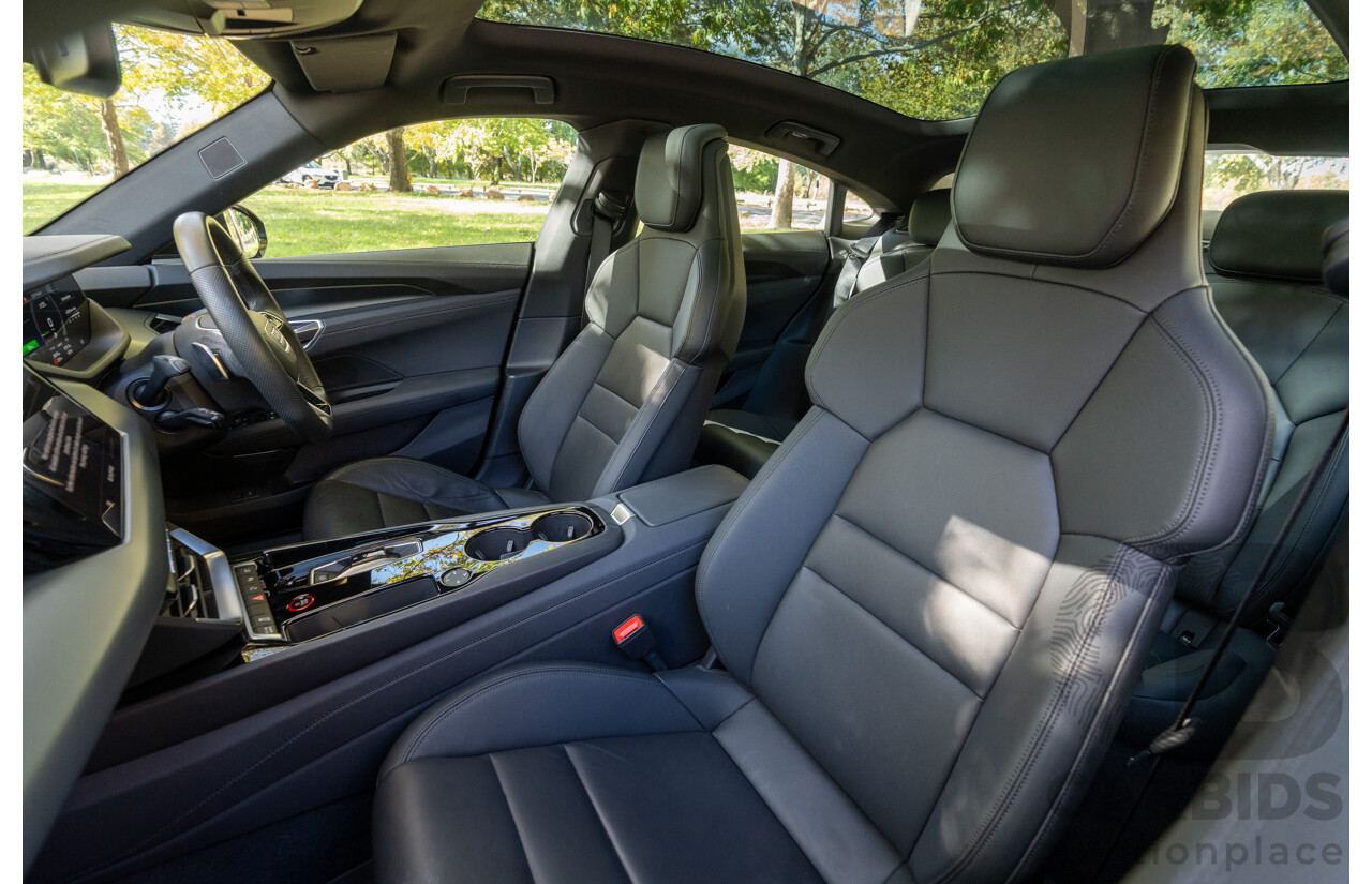 3/2023 Audi E-Tron GT Quattro (AWD) MY23 4d Coupe Mythos Black Metallic - Dedicated Electric EV 350kW
