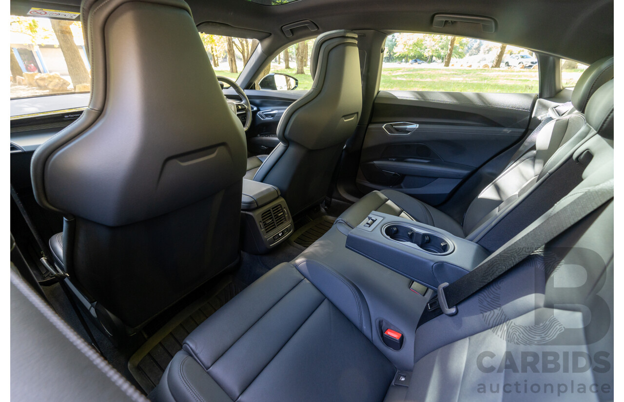 3/2023 Audi E-Tron GT Quattro (AWD) MY23 4d Coupe Mythos Black Metallic - Dedicated Electric EV 350kW