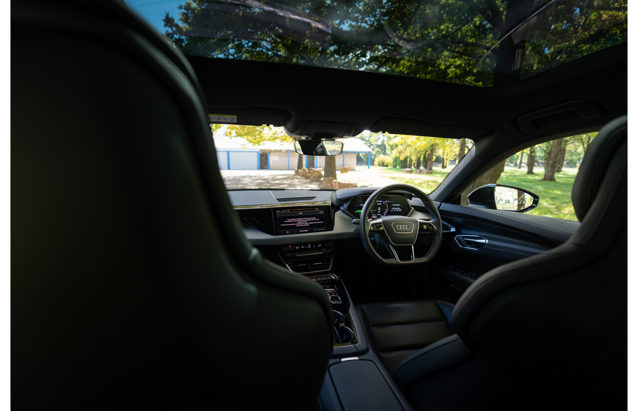 3/2023 Audi E-Tron GT Quattro (AWD) MY23 4d Coupe Mythos Black Metallic - Dedicated Electric EV 350kW