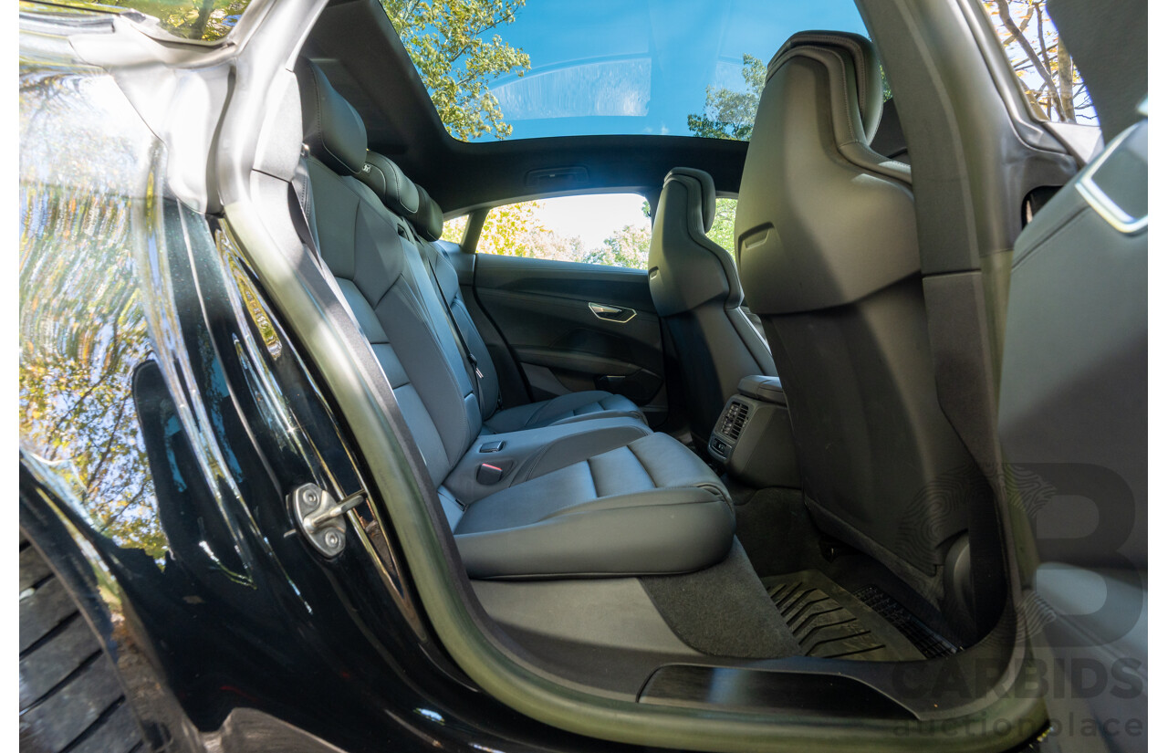 3/2023 Audi E-Tron GT Quattro (AWD) MY23 4d Coupe Mythos Black Metallic - Dedicated Electric EV 350kW