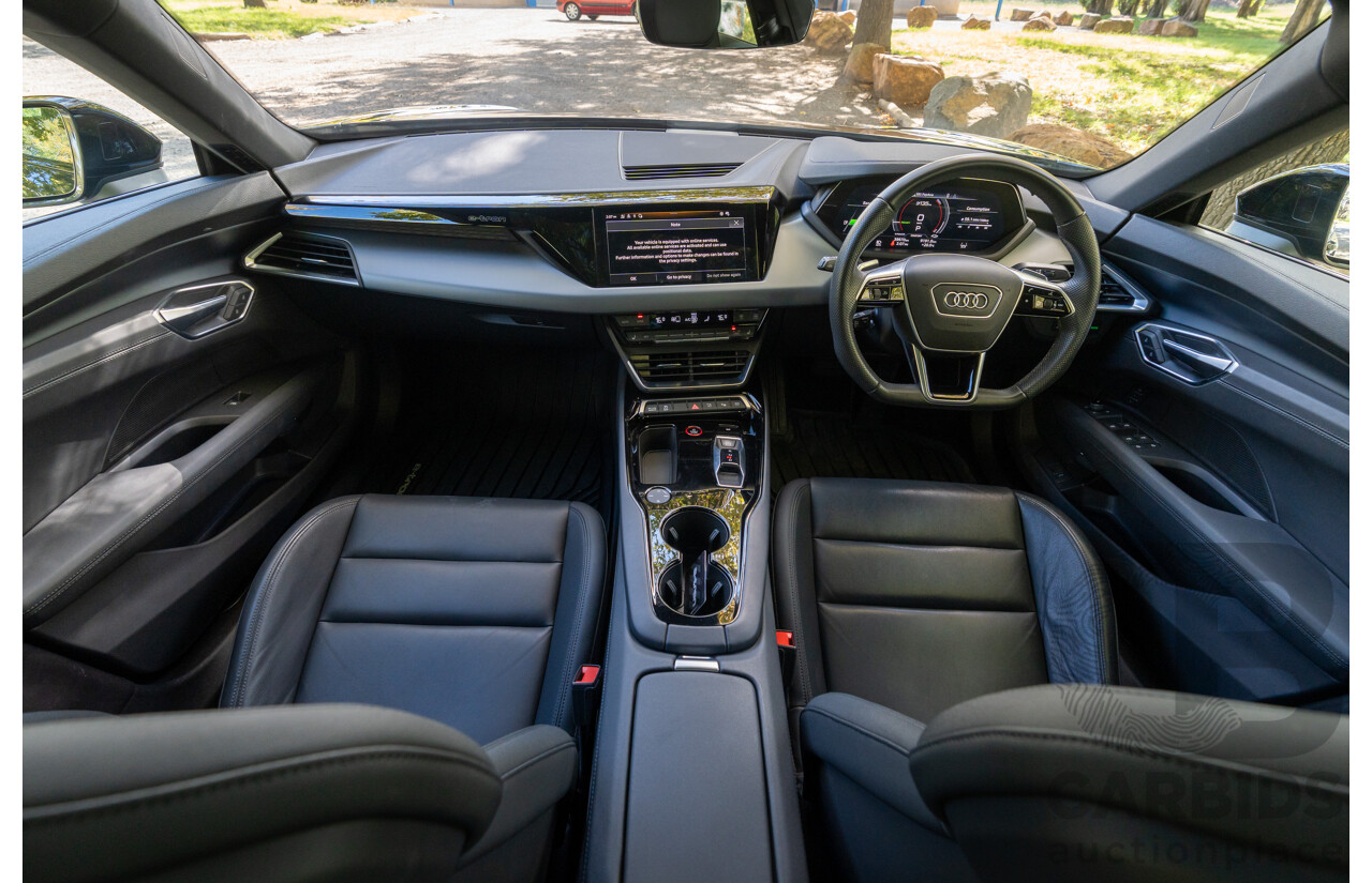 3/2023 Audi E-Tron GT Quattro (AWD) MY23 4d Coupe Mythos Black Metallic - Dedicated Electric EV 350kW