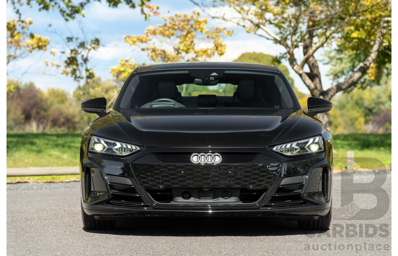 3/2023 Audi E-Tron GT Quattro (AWD) MY23 4d Coupe Mythos Black Metallic - Dedicated Electric EV 350kW