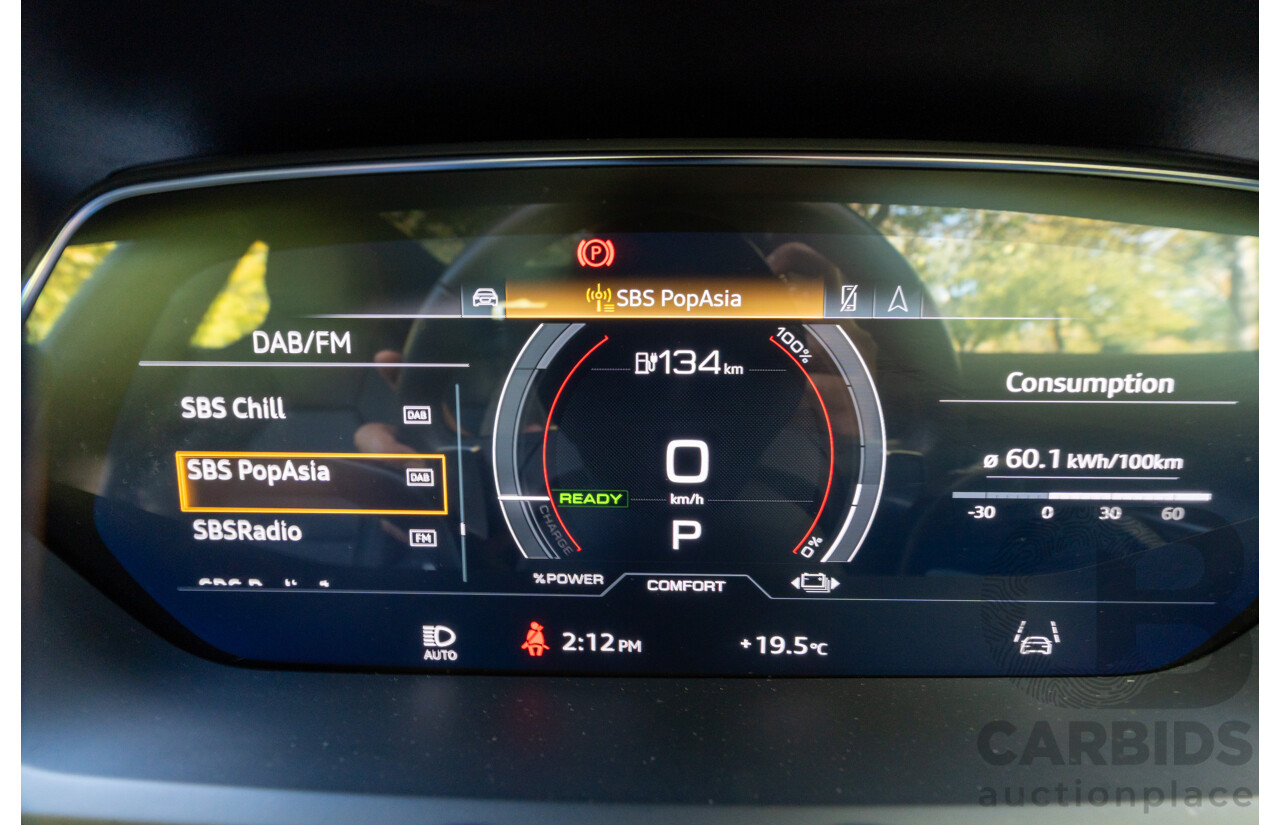 3/2023 Audi E-Tron GT Quattro (AWD) MY23 4d Coupe Mythos Black Metallic - Dedicated Electric EV 350kW