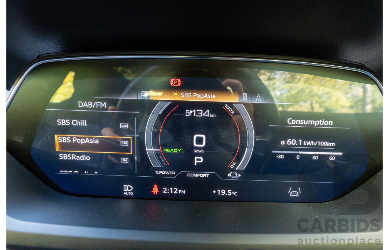 3/2023 Audi E-Tron GT Quattro (AWD) MY23 4d Coupe Mythos Black Metallic - Dedicated Electric EV 350kW