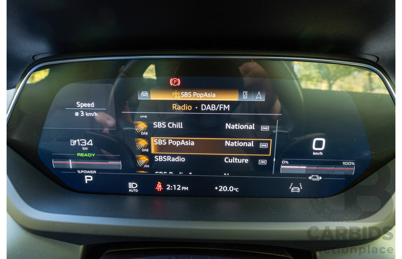 3/2023 Audi E-Tron GT Quattro (AWD) MY23 4d Coupe Mythos Black Metallic - Dedicated Electric EV 350kW