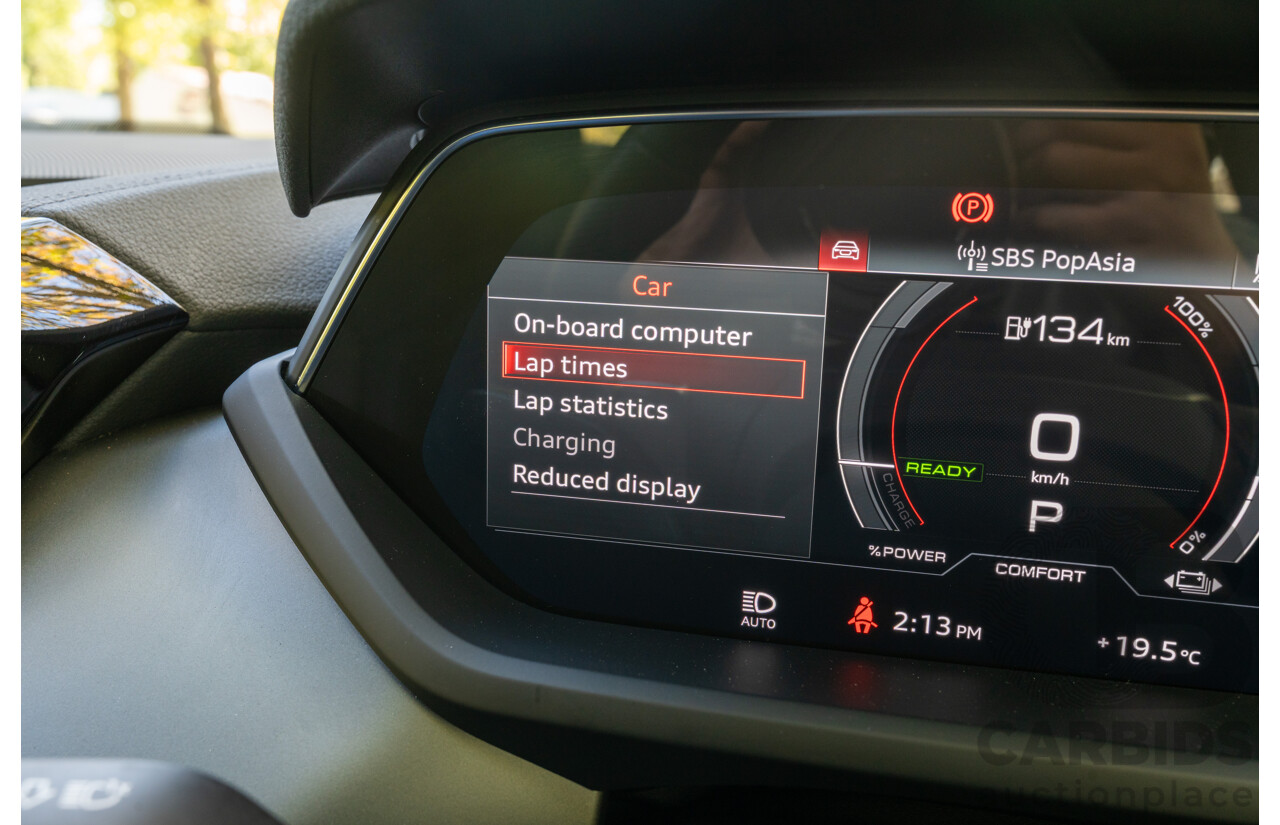 3/2023 Audi E-Tron GT Quattro (AWD) MY23 4d Coupe Mythos Black Metallic - Dedicated Electric EV 350kW