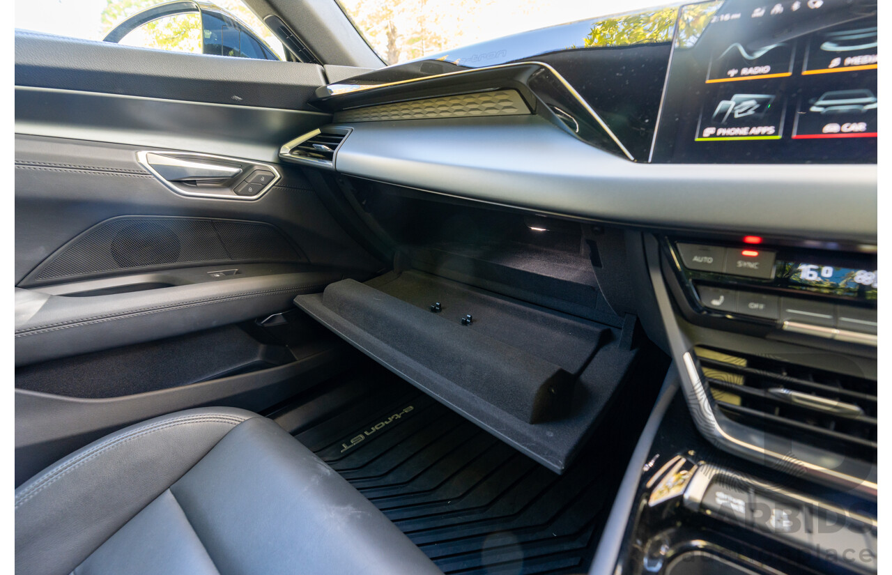 3/2023 Audi E-Tron GT Quattro (AWD) MY23 4d Coupe Mythos Black Metallic - Dedicated Electric EV 350kW