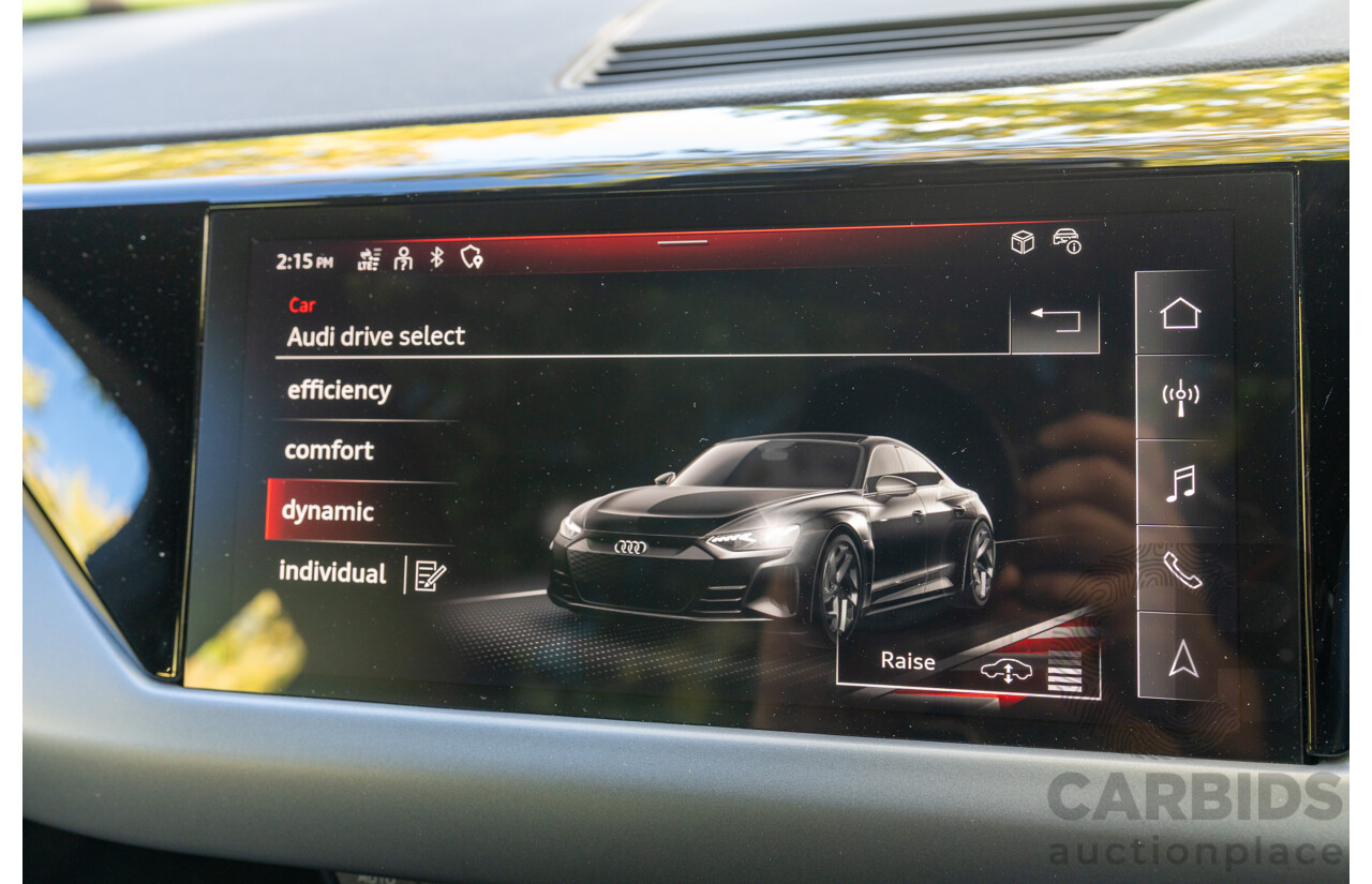 3/2023 Audi E-Tron GT Quattro (AWD) MY23 4d Coupe Mythos Black Metallic - Dedicated Electric EV 350kW