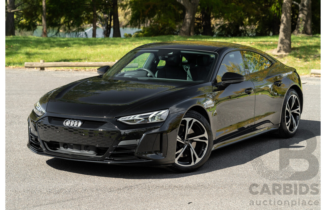 3/2023 Audi E-Tron GT Quattro (AWD) MY23 4d Coupe Mythos Black Metallic - Dedicated Electric EV 350kW