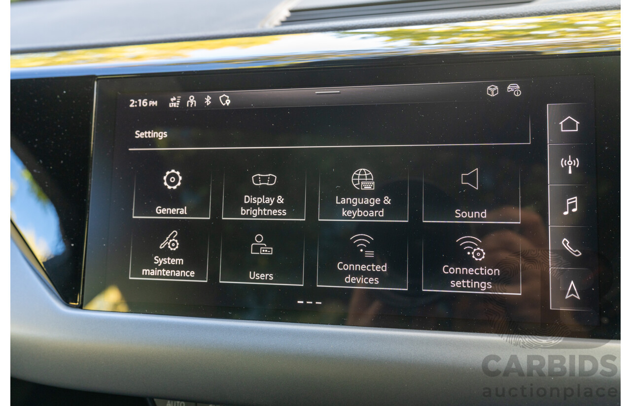 3/2023 Audi E-Tron GT Quattro (AWD) MY23 4d Coupe Mythos Black Metallic - Dedicated Electric EV 350kW