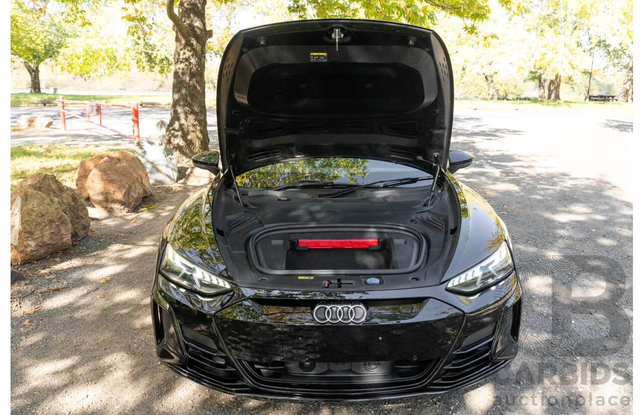 3/2023 Audi E-Tron GT Quattro (AWD) MY23 4d Coupe Mythos Black Metallic - Dedicated Electric EV 350kW