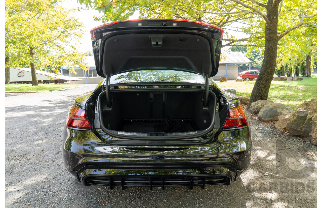 3/2023 Audi E-Tron GT Quattro (AWD) MY23 4d Coupe Mythos Black Metallic - Dedicated Electric EV 350kW