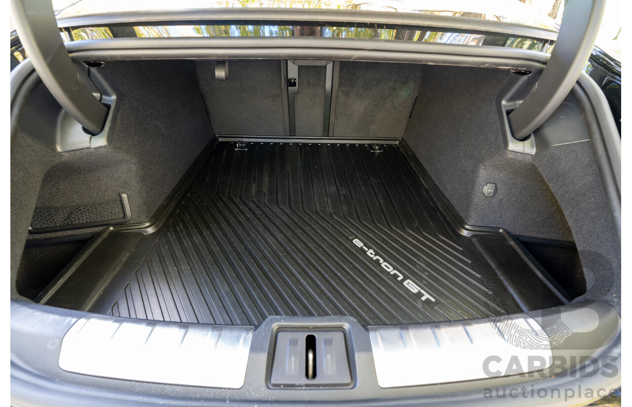 3/2023 Audi E-Tron GT Quattro (AWD) MY23 4d Coupe Mythos Black Metallic - Dedicated Electric EV 350kW