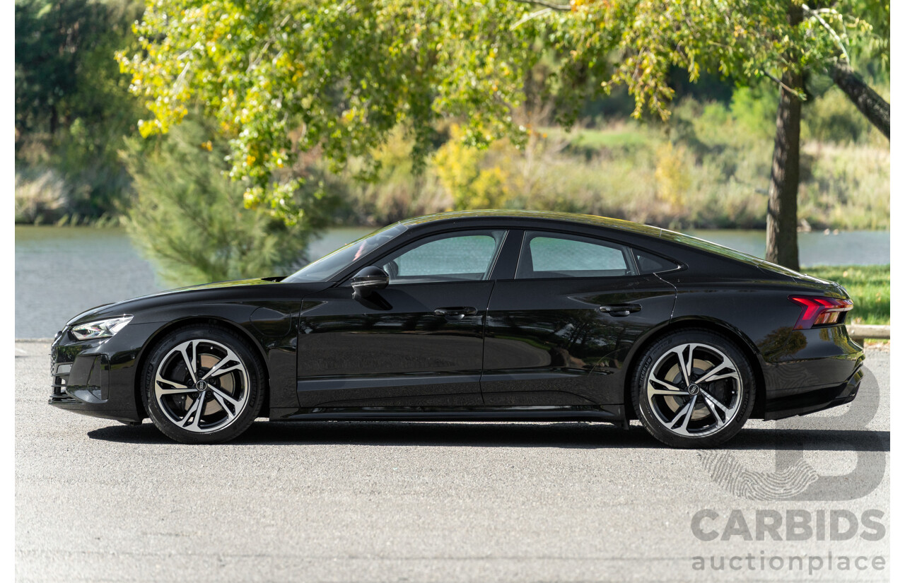 3/2023 Audi E-Tron GT Quattro (AWD) MY23 4d Coupe Mythos Black Metallic - Dedicated Electric EV 350kW
