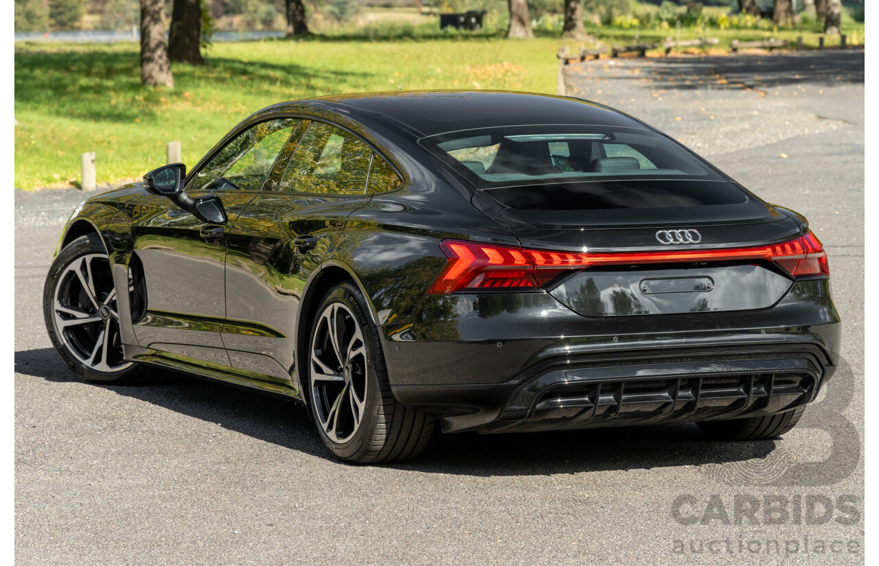 3/2023 Audi E-Tron GT Quattro (AWD) MY23 4d Coupe Mythos Black Metallic - Dedicated Electric EV 350kW