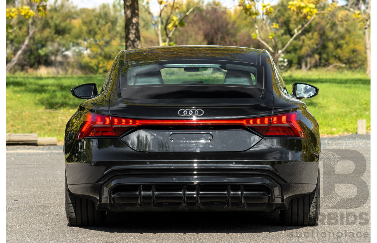 3/2023 Audi E-Tron GT Quattro (AWD) MY23 4d Coupe Mythos Black Metallic - Dedicated Electric EV 350kW