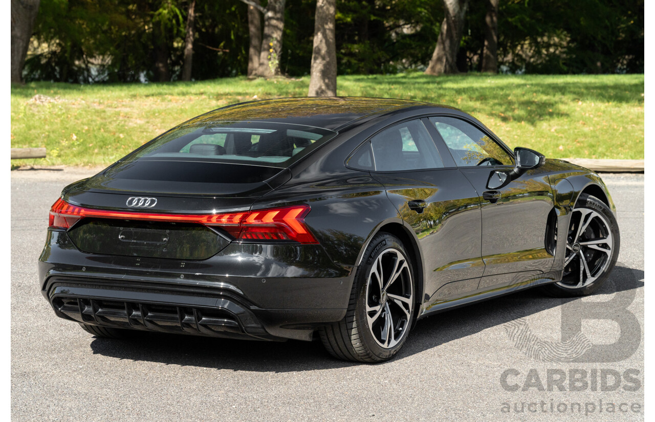 3/2023 Audi E-Tron GT Quattro (AWD) MY23 4d Coupe Mythos Black Metallic - Dedicated Electric EV 350kW