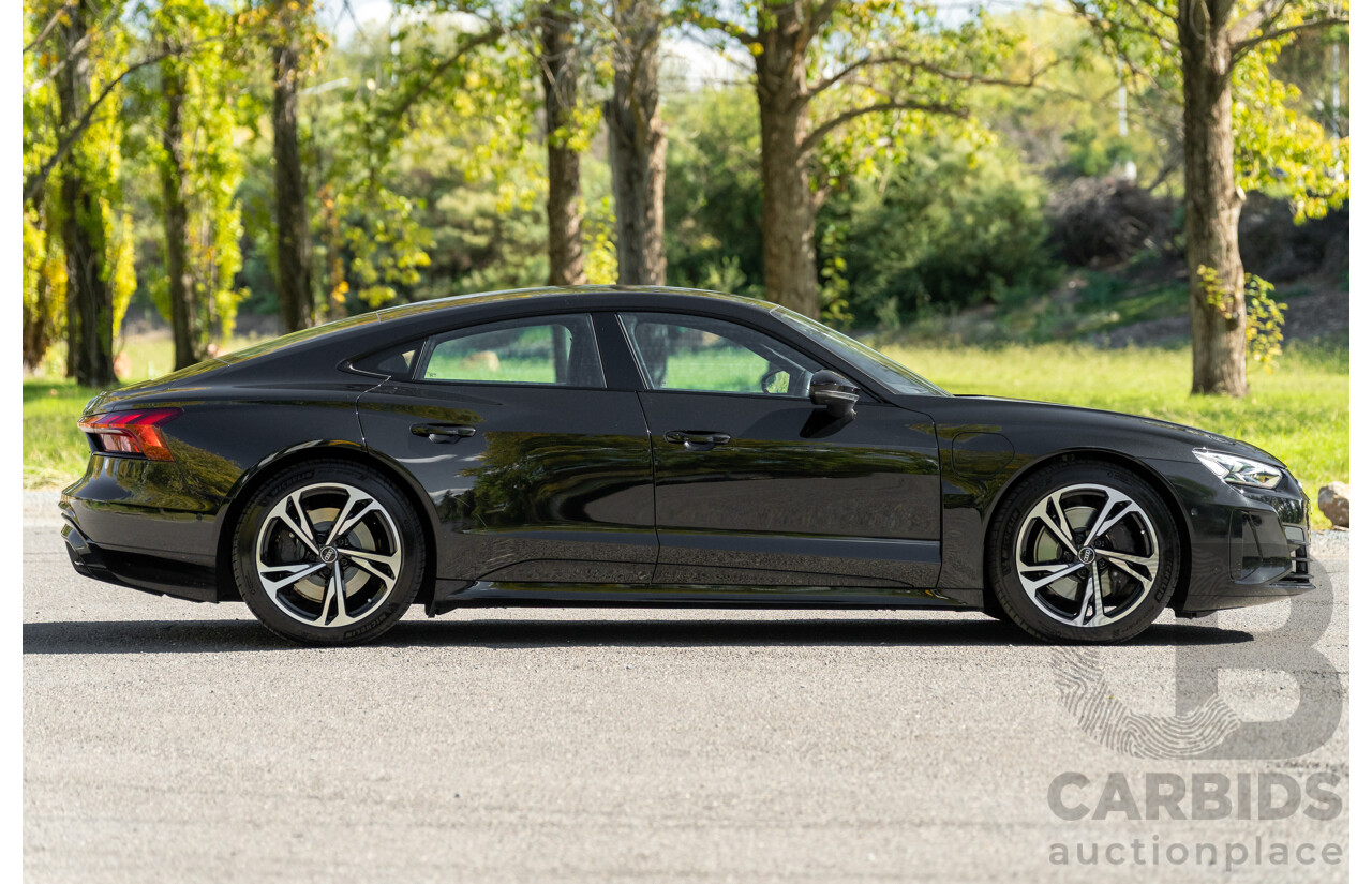 3/2023 Audi E-Tron GT Quattro (AWD) MY23 4d Coupe Mythos Black Metallic - Dedicated Electric EV 350kW
