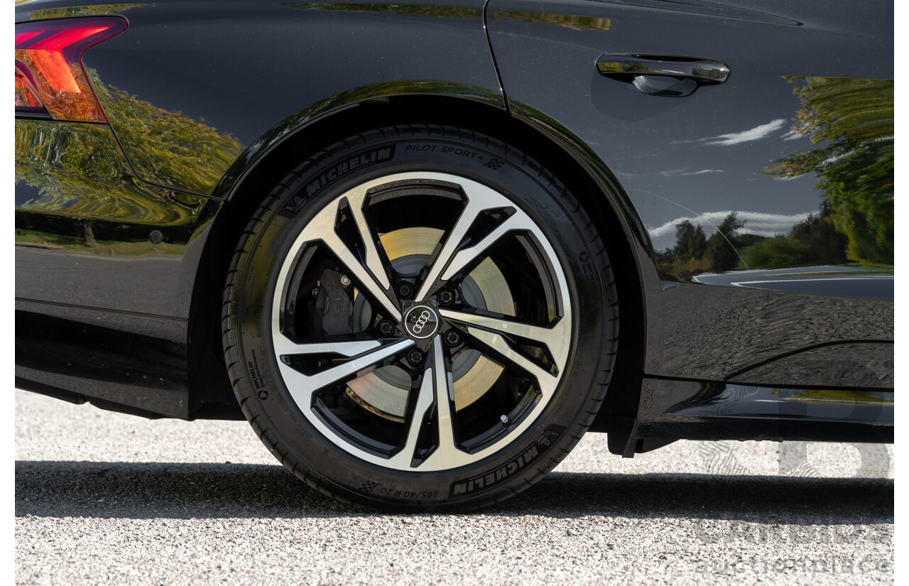 3/2023 Audi E-Tron GT Quattro (AWD) MY23 4d Coupe Mythos Black Metallic - Dedicated Electric EV 350kW