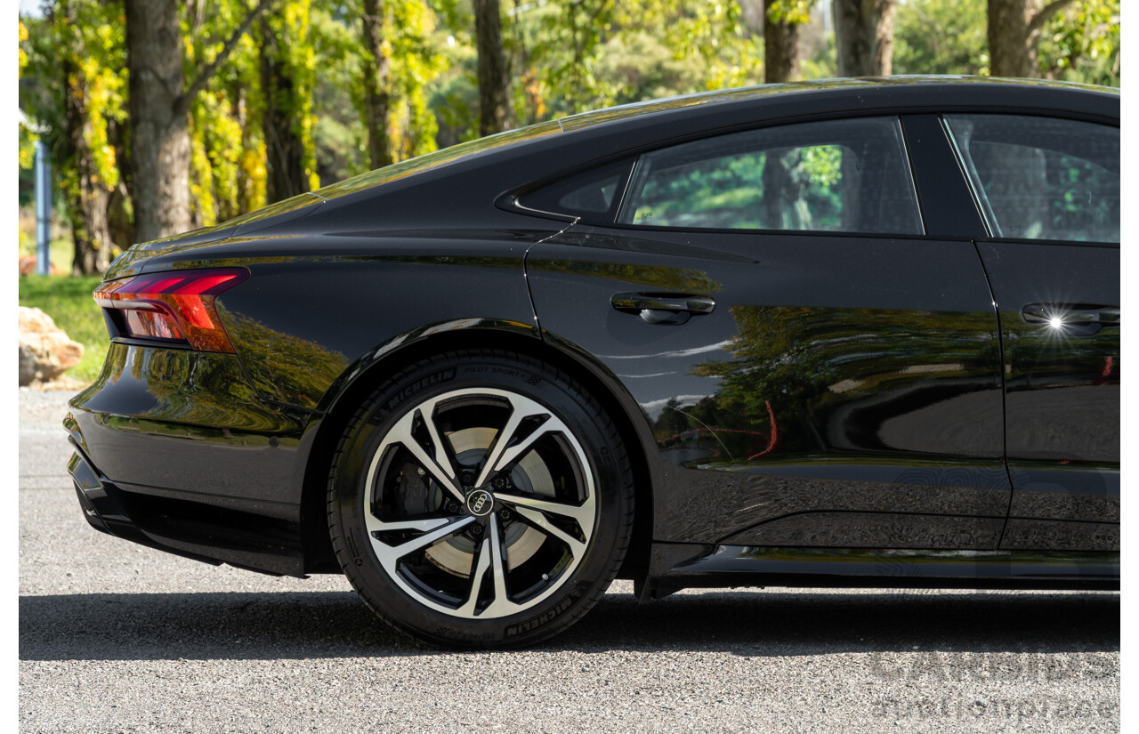 3/2023 Audi E-Tron GT Quattro (AWD) MY23 4d Coupe Mythos Black Metallic - Dedicated Electric EV 350kW