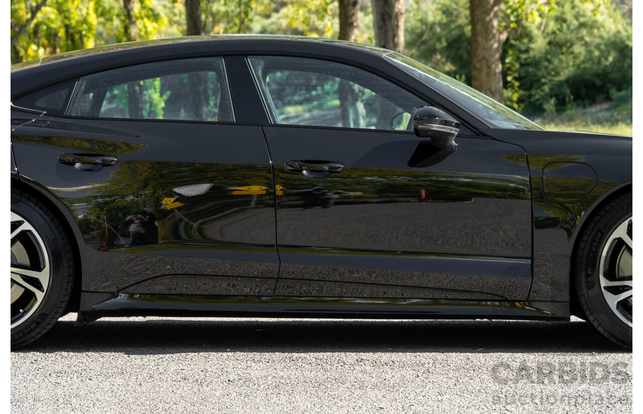 3/2023 Audi E-Tron GT Quattro (AWD) MY23 4d Coupe Mythos Black Metallic - Dedicated Electric EV 350kW