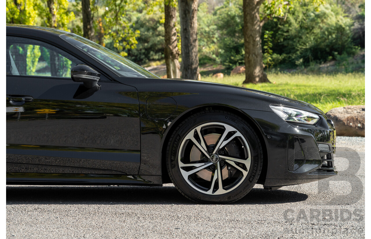 3/2023 Audi E-Tron GT Quattro (AWD) MY23 4d Coupe Mythos Black Metallic - Dedicated Electric EV 350kW
