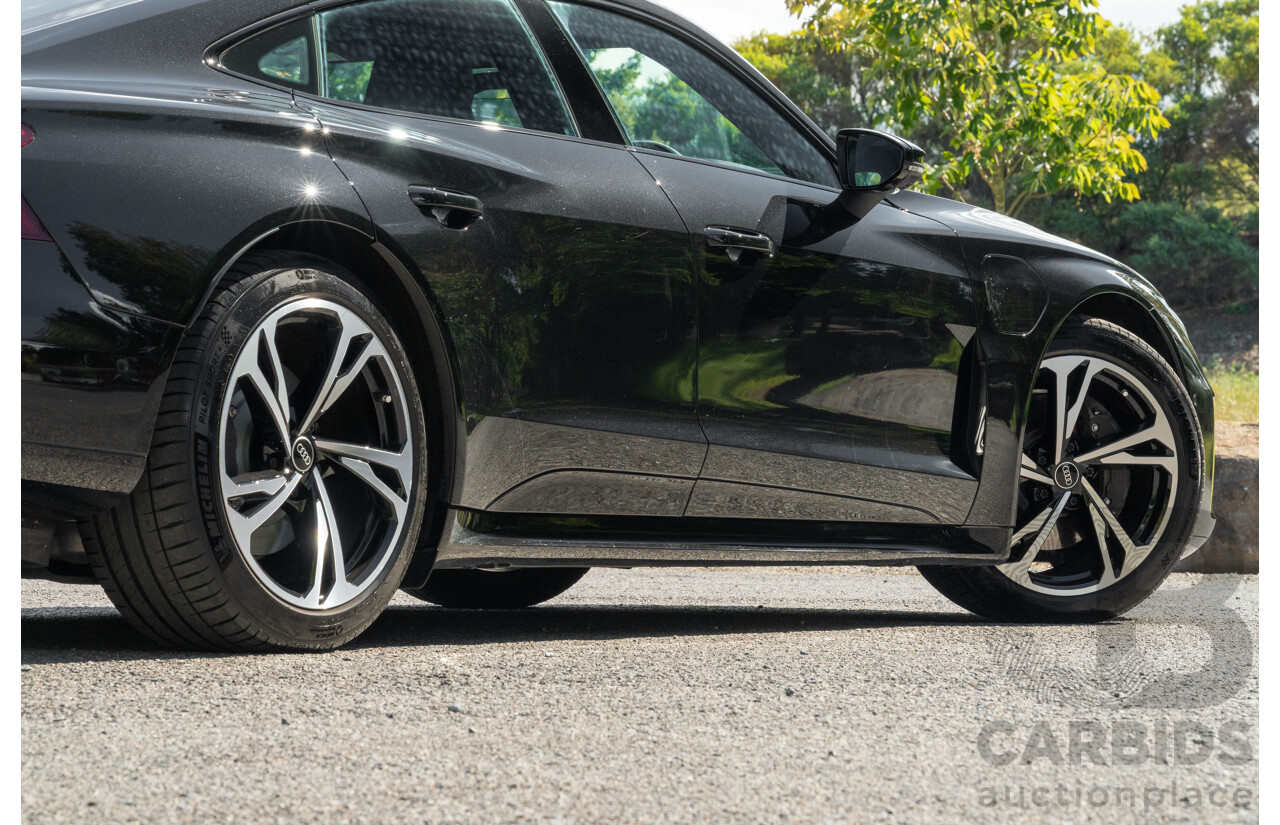 3/2023 Audi E-Tron GT Quattro (AWD) MY23 4d Coupe Mythos Black Metallic - Dedicated Electric EV 350kW