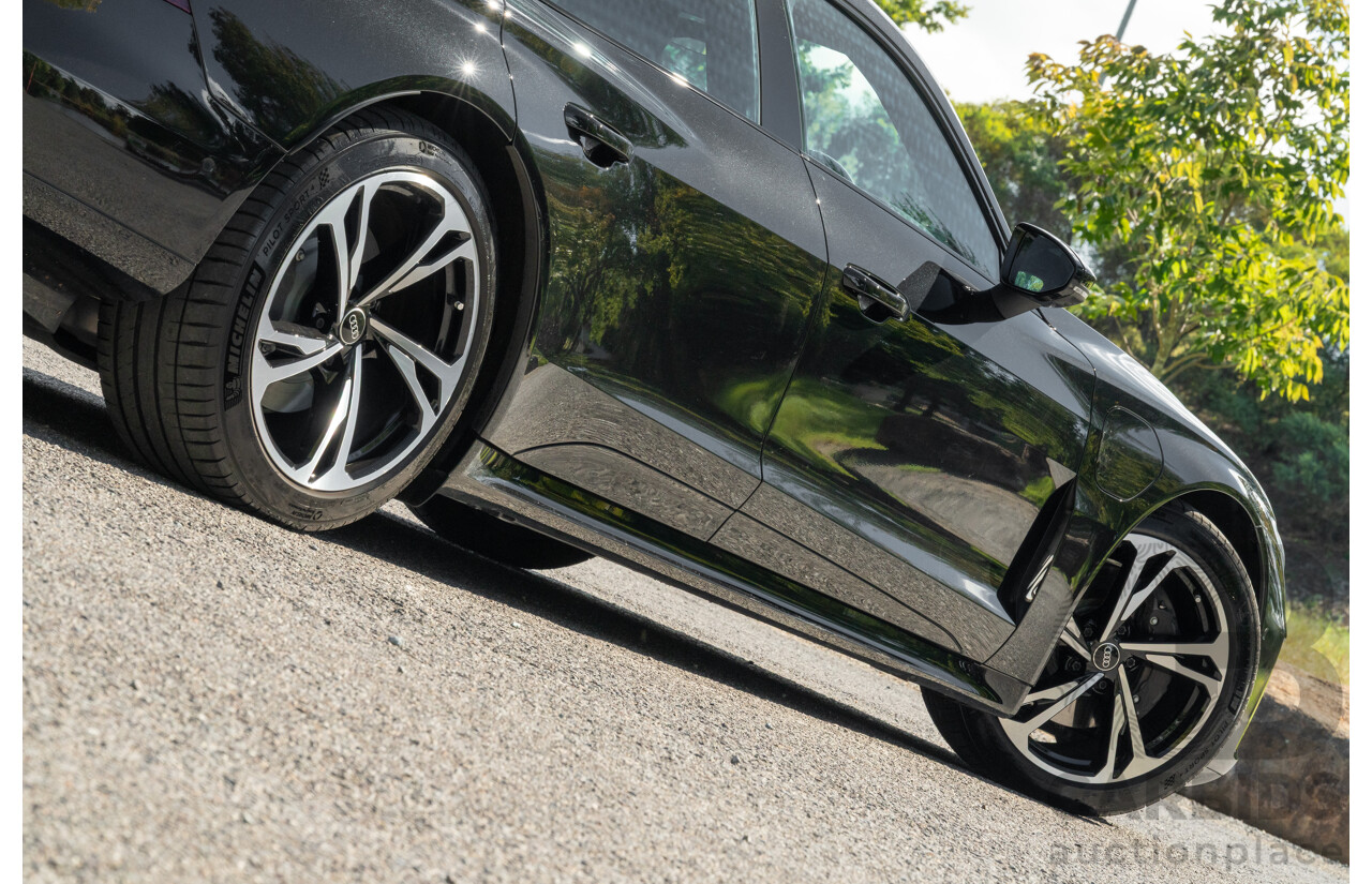 3/2023 Audi E-Tron GT Quattro (AWD) MY23 4d Coupe Mythos Black Metallic - Dedicated Electric EV 350kW